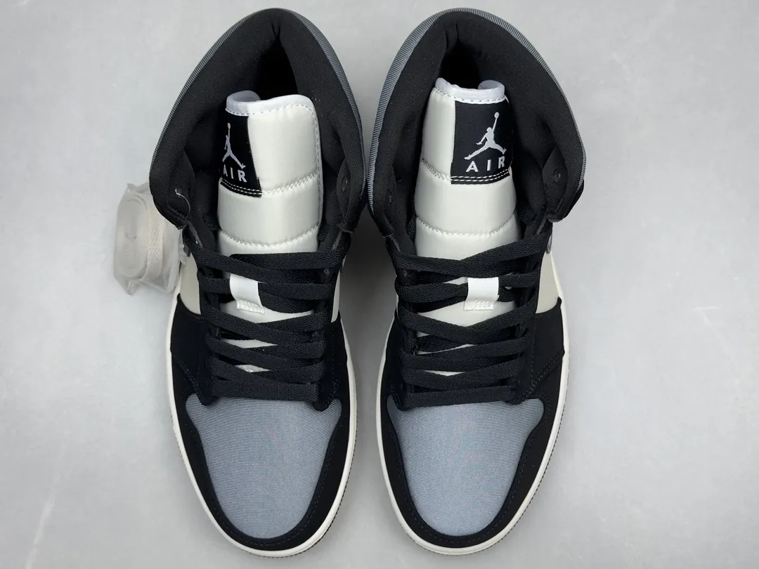 Pure  Version 230 AJ1 Zhongbang Silk Count Black White High-Top Sneakers – Best Rep Shoes & Nike Replica – Size 36-46 (Including Half Sizes Stretchable 1337