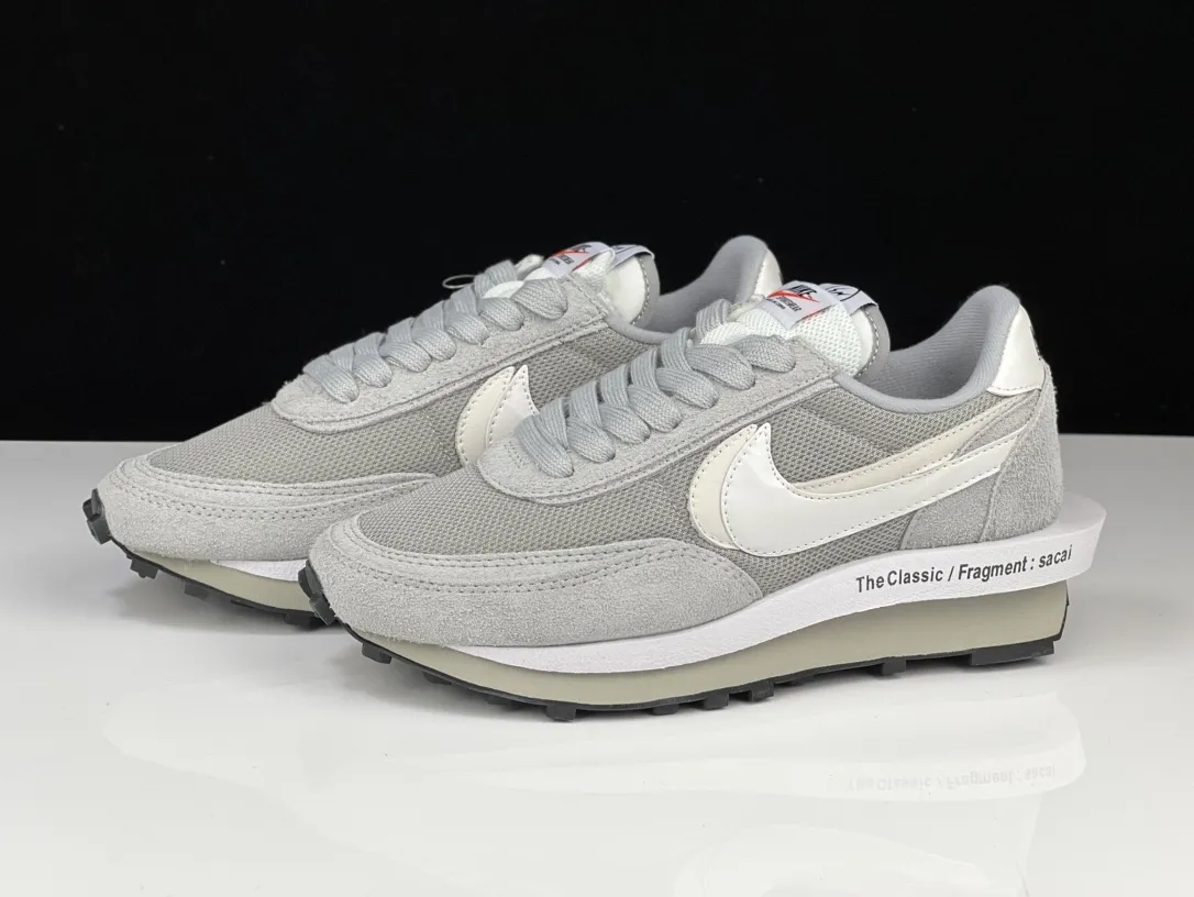 Lightweight SACAI x NIKE LDV Waffle Grey White Deconstructed  Running Shoes – Premium Replica Nike Edition with Rep Shoes Design 1506