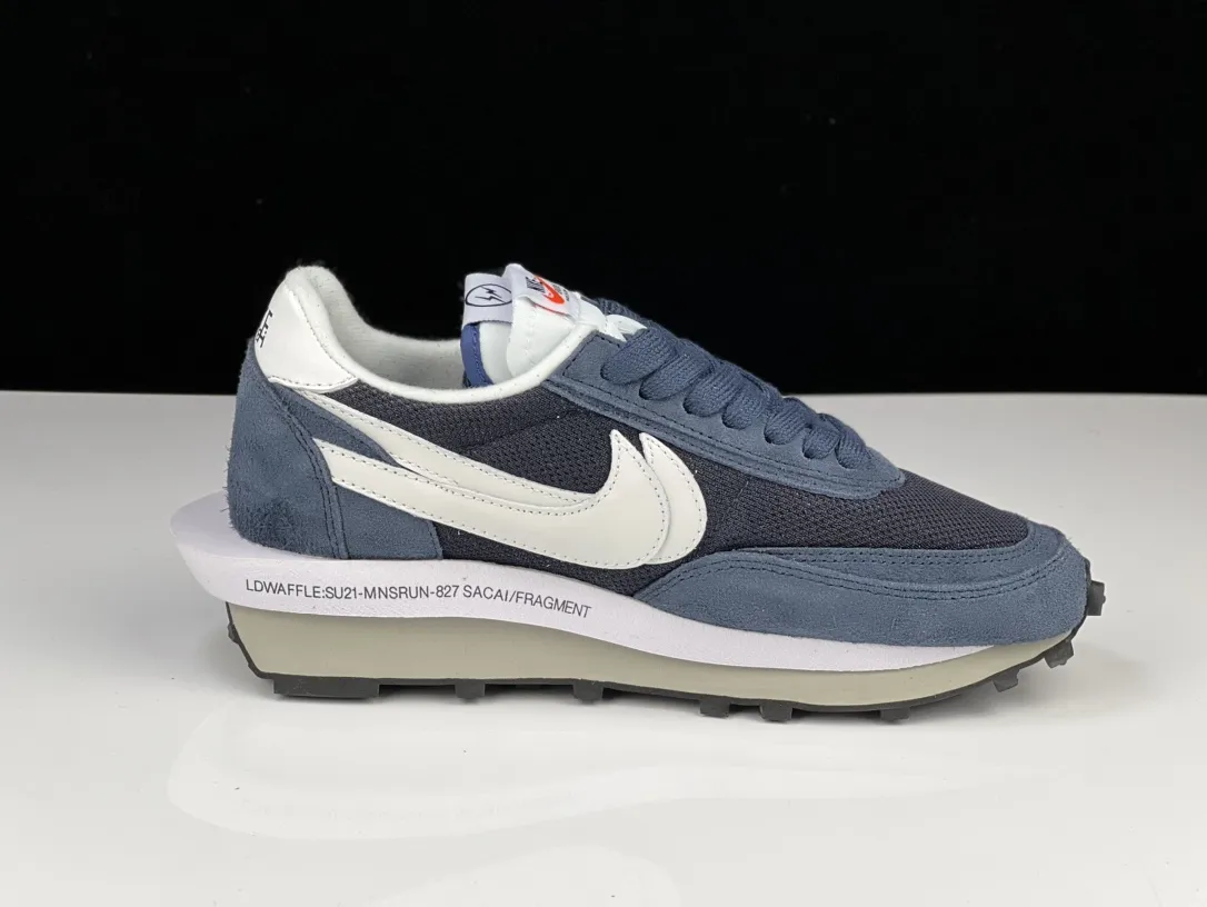EyeCatching SACAI x NIKE LDV Waffle Navy Blue White Deconstructed  Running Shoes – Replica Nike Rep Shoes Edition 1508