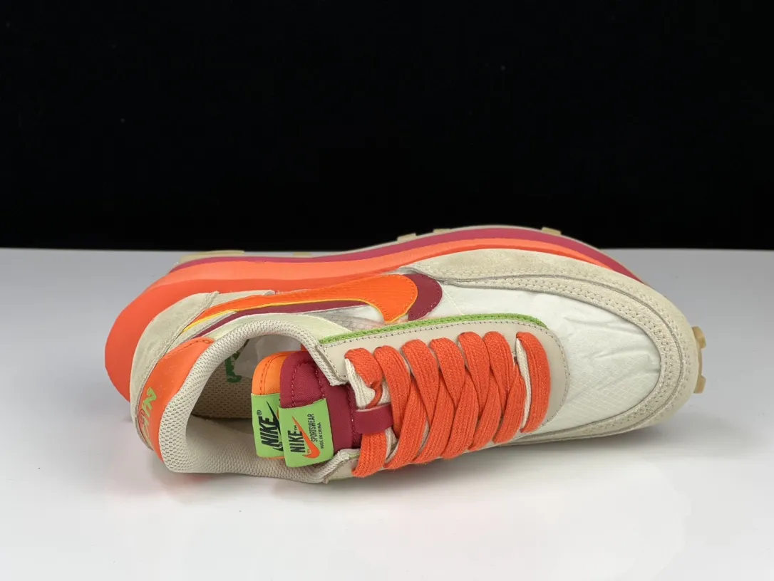 SACAI x Nike LDV Waffle Beige and Orange Deconstructed  Running Shoes – Premium Nike Replica Edition with Rep Shoes Quality Resilient 1509