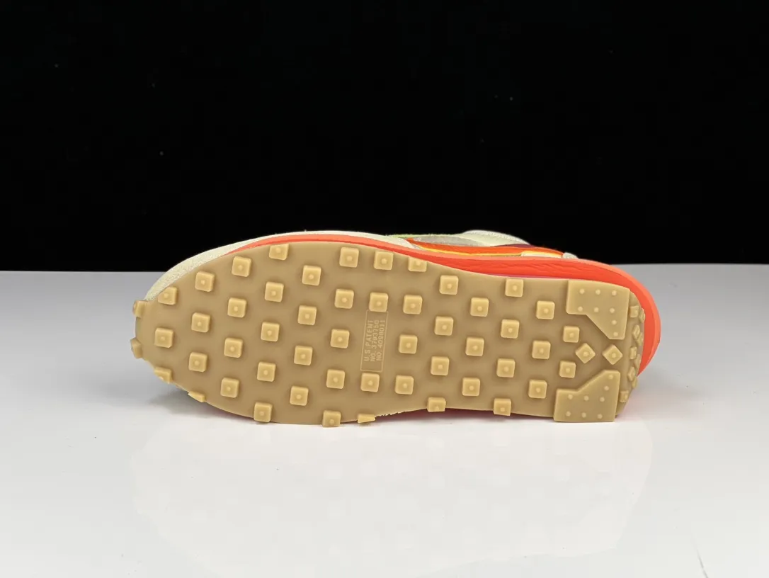 SACAI x Nike LDV Waffle Beige and Orange Deconstructed  Running Shoes – Premium Nike Replica Edition with Rep Shoes Quality Resilient 1509