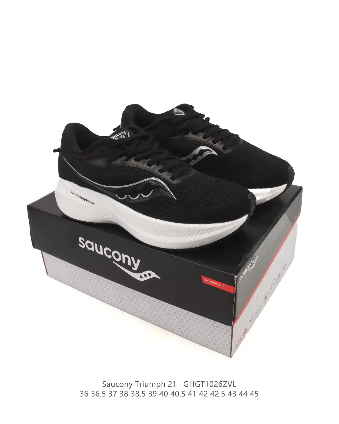 Functional Saucony Triumph 21 Black Running Shoes – Replica Saucony Shoes Edition 272