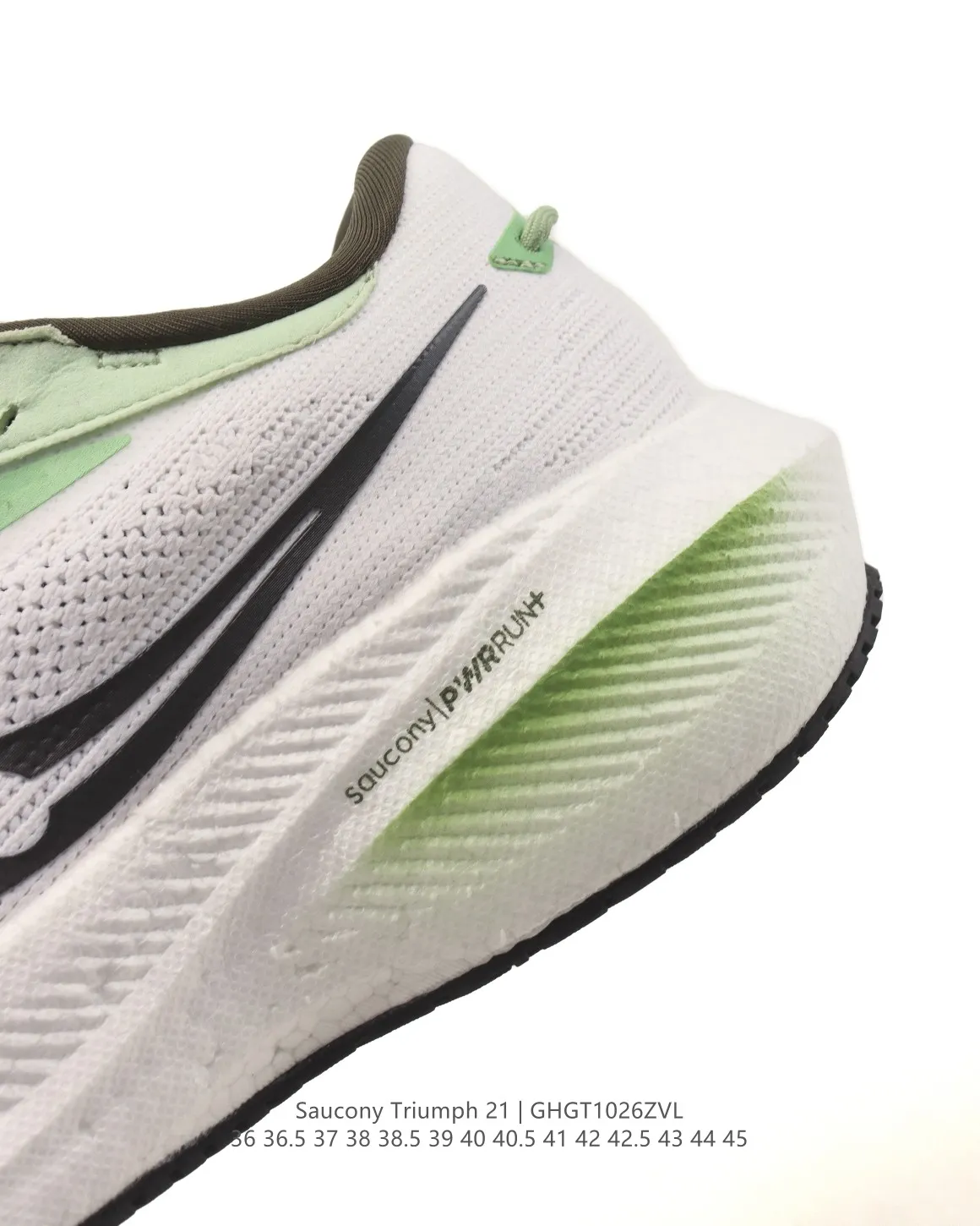 Saucony Triumph 21 White Green Rep Shoes – Replica Saucony for Running Packable 266