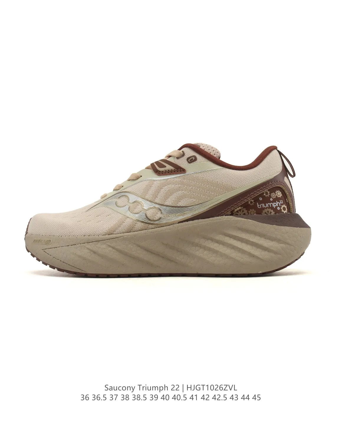 Resilient Saucony Triumph 22 Beige Running Shoes –  Replica Saucony Shoes 269