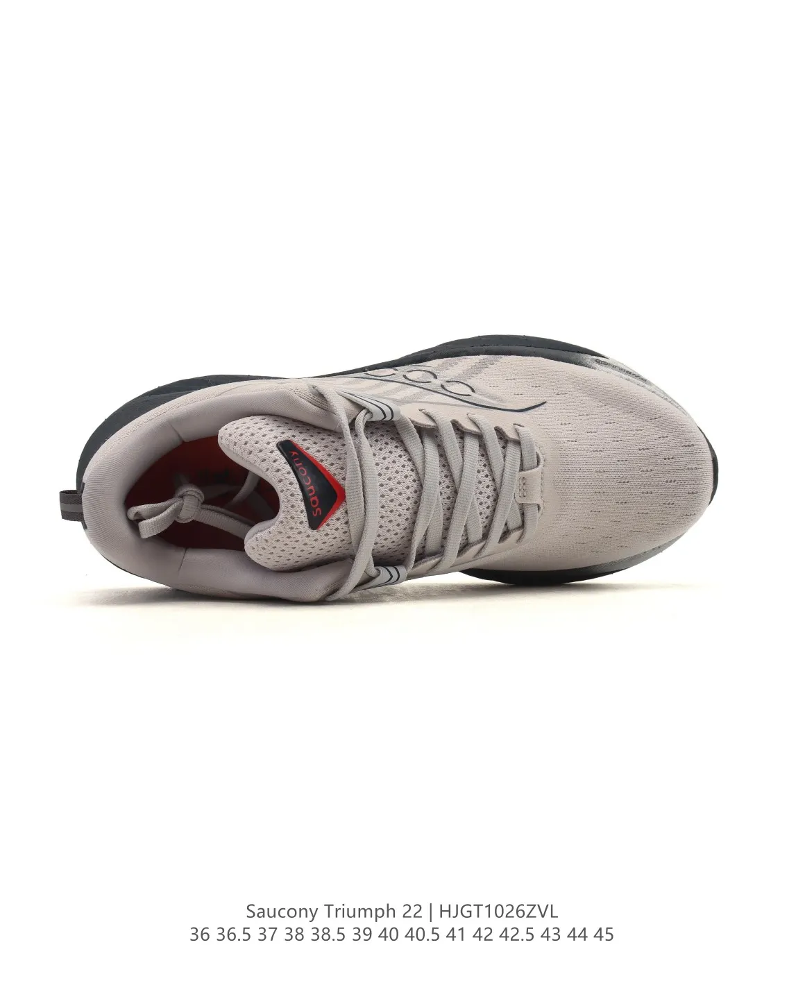 Saucony Triumph 22 Grey Running Shoes – Replica Saucony Shoes Edition DailyWear 271