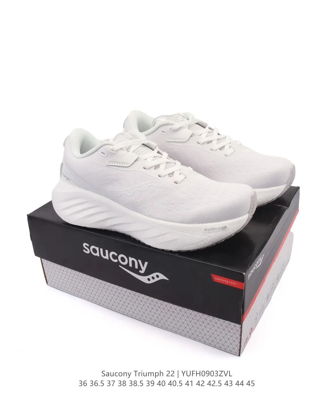 Unisex Saucony Triumph 22 White Running Shoes – Replica Saucony Shoes Edition 264