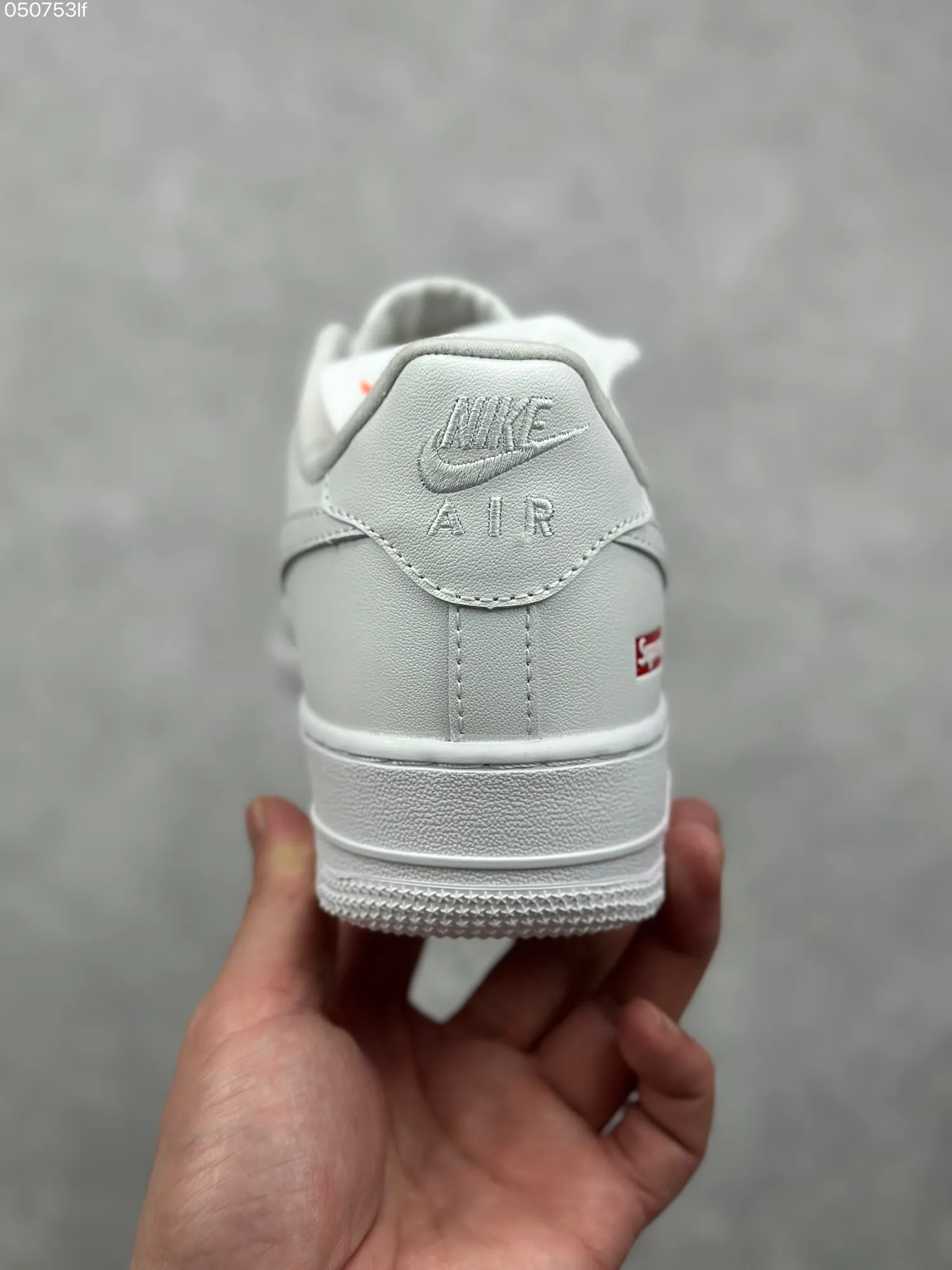 Trendsetting Supreme x Nike Air Force 1 ’07 Low All-White Custom Leather  Sneakers – Best Replica Sneakers & Rep Shoes 993