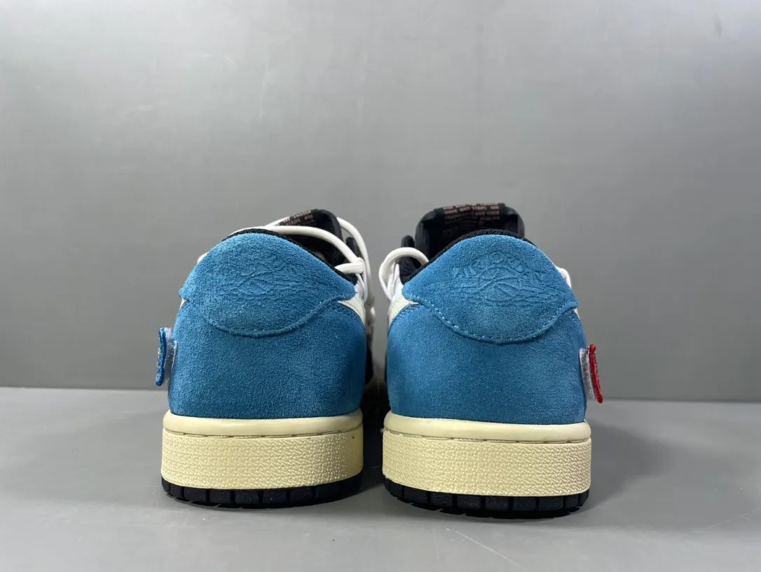 SunProtective Travis Scott x Air Jordan 1 Low “Black Blue” – Corporate 260 Collaboration, Top Rep Shoes, Best Replica Sneakers, Sizes 36-46 (Including Half Sizes 1259