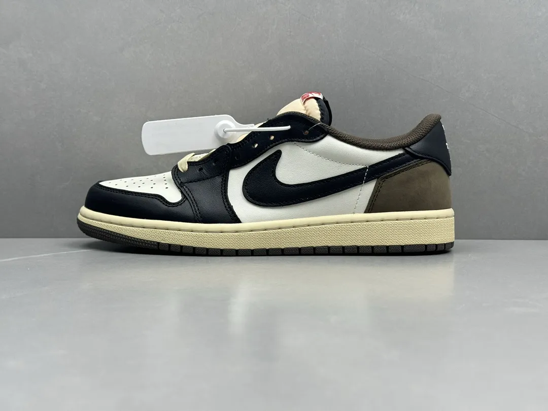 Travis Scott x Air Jordan 1 Low “Cactus Jack” Mocha – Authentic Version with Top Rep Shoes, Best Replica Sneakers, Sizes 36-47 (Including Half Sizes Minimalist 1266
