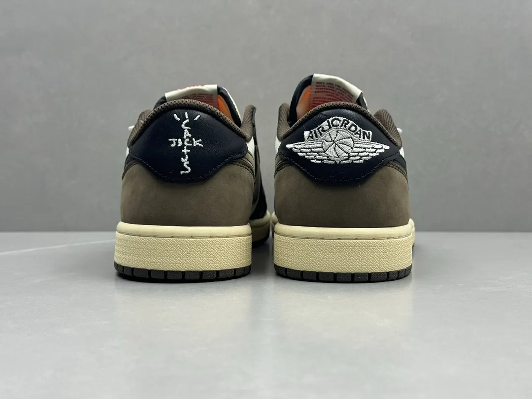 Travis Scott x Air Jordan 1 Low “Cactus Jack” Mocha – Authentic Version with Top Rep Shoes, Best Replica Sneakers, Sizes 36-47 (Including Half Sizes Minimalist 1266
