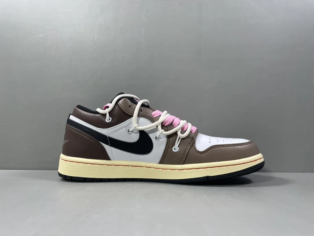 Travis Scott x Air Jordan 1 Low Mocha – Men’s Basketball Shoes with Top Rep Shoes and Best Replica Sneakers, Sizes 36-46 (Including Half Sizes Premium 1258