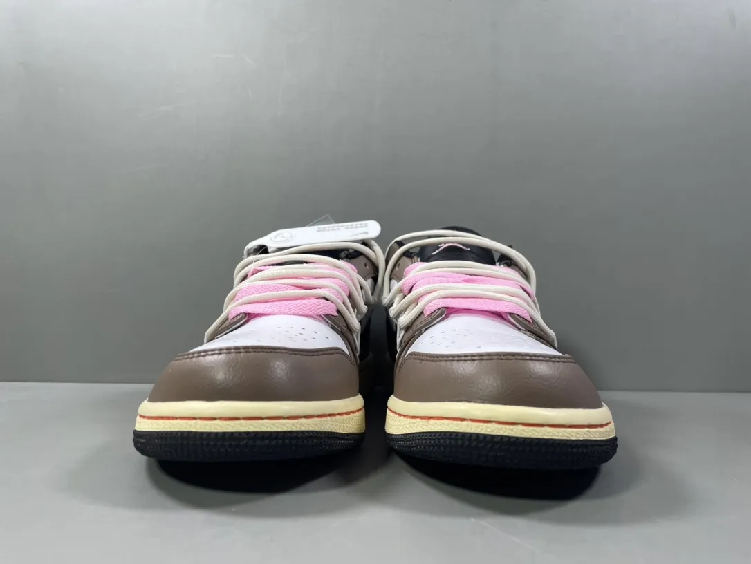 Travis Scott x Air Jordan 1 Low Mocha – Men’s Basketball Shoes with Top Rep Shoes and Best Replica Sneakers, Sizes 36-46 (Including Half Sizes Premium 1258