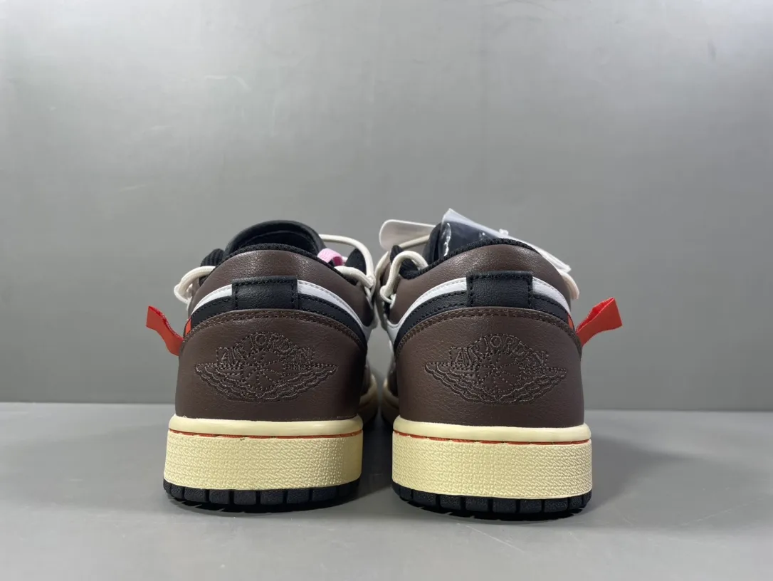 Travis Scott x Air Jordan 1 Low Mocha – Men’s Basketball Shoes with Top Rep Shoes and Best Replica Sneakers, Sizes 36-46 (Including Half Sizes Premium 1258