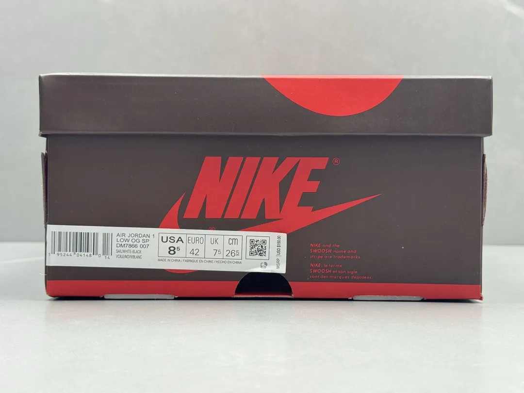 TechFriendly Travis Scott x Air Jordan 1 Low OG Black White Reverse Swoosh Rep Shoes, Top-Quality Best Replica Sneakers, Sizes 36-47 (Including Half Sizes 1263