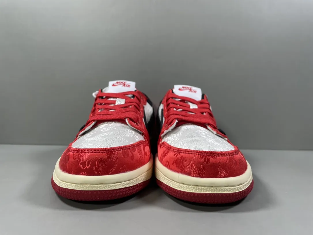 Travis Scott x Air Jordan 1 Low OG SP “Red Silk” – Red White Black Rep Shoes & Replica Nikes FreshLook 1241