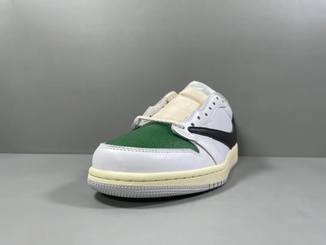 Practical Travis Scott x Air Jordan 1 Low OG SP “Reverse Mocha” – Green White – Low Top Rep Shoes (Sizes 36- 1247