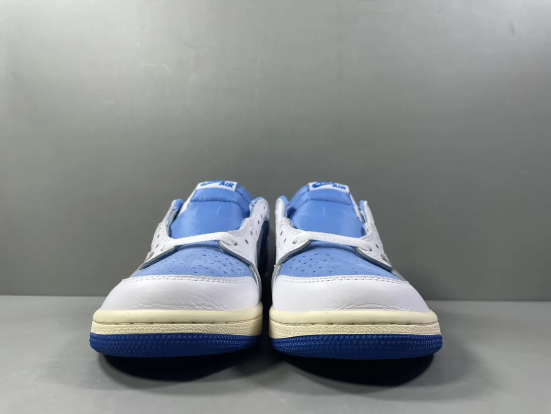 Sustainable Travis Scott x Air Jordan 1 Low OG SP “White University Blue” – Men’s Best Replica Sneakers, Rep Shoes, Sizes 36-47.5 (Including Half Sizes 1256