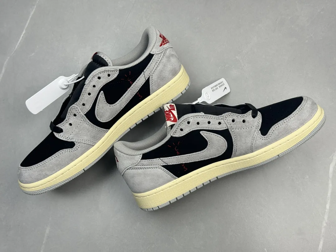 Travis Scott x Air Jordan 1 Low OG SP “Wolf Grey” – Pure  Version Rep Shoes, Sizes 36-47 (Including Half Sizes ZeroBulk 1237