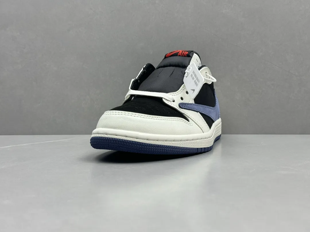 FastDry Travis Scott x Air Jordan 1 Low Reverse Mocha – Black White Blue, Top Rep Shoes, Best Replica Sneakers, Sizes 36-47 Including Half Sizes 1268