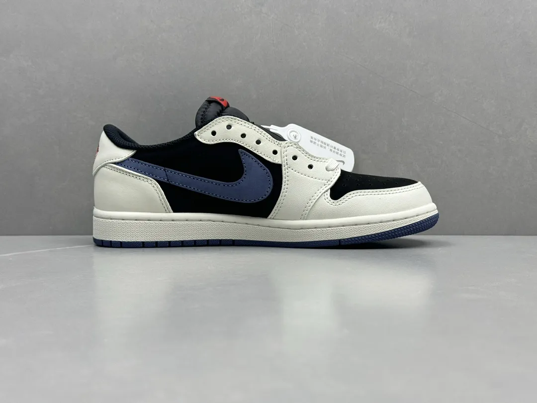 FastDry Travis Scott x Air Jordan 1 Low Reverse Mocha – Black White Blue, Top Rep Shoes, Best Replica Sneakers, Sizes 36-47 Including Half Sizes 1268
