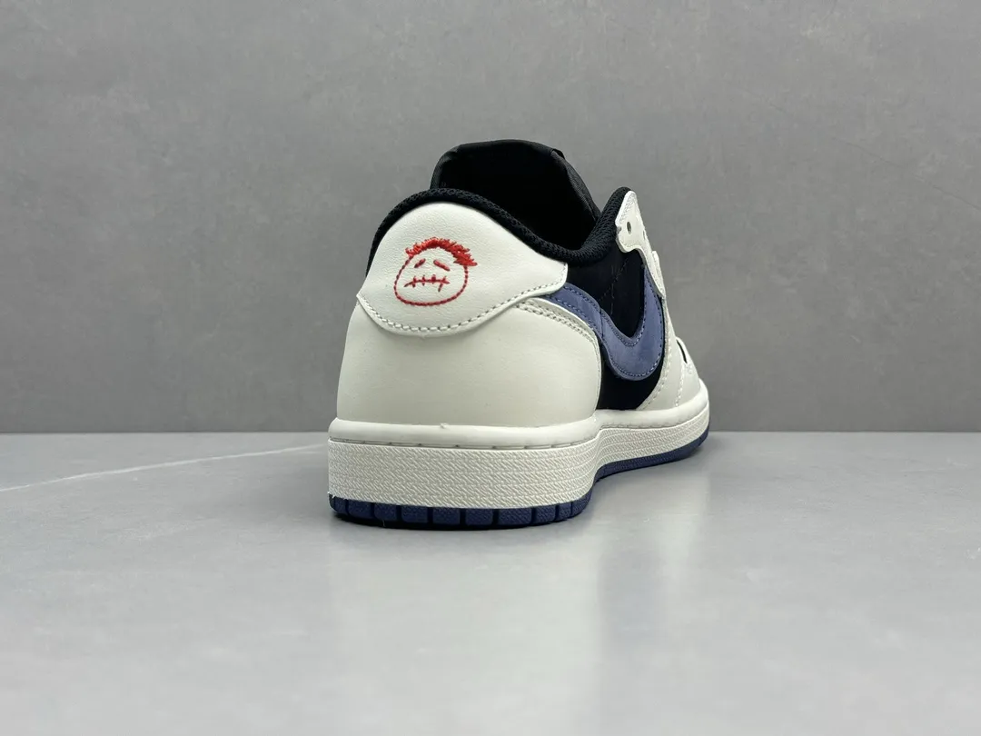 FastDry Travis Scott x Air Jordan 1 Low Reverse Mocha – Black White Blue, Top Rep Shoes, Best Replica Sneakers, Sizes 36-47 Including Half Sizes 1268