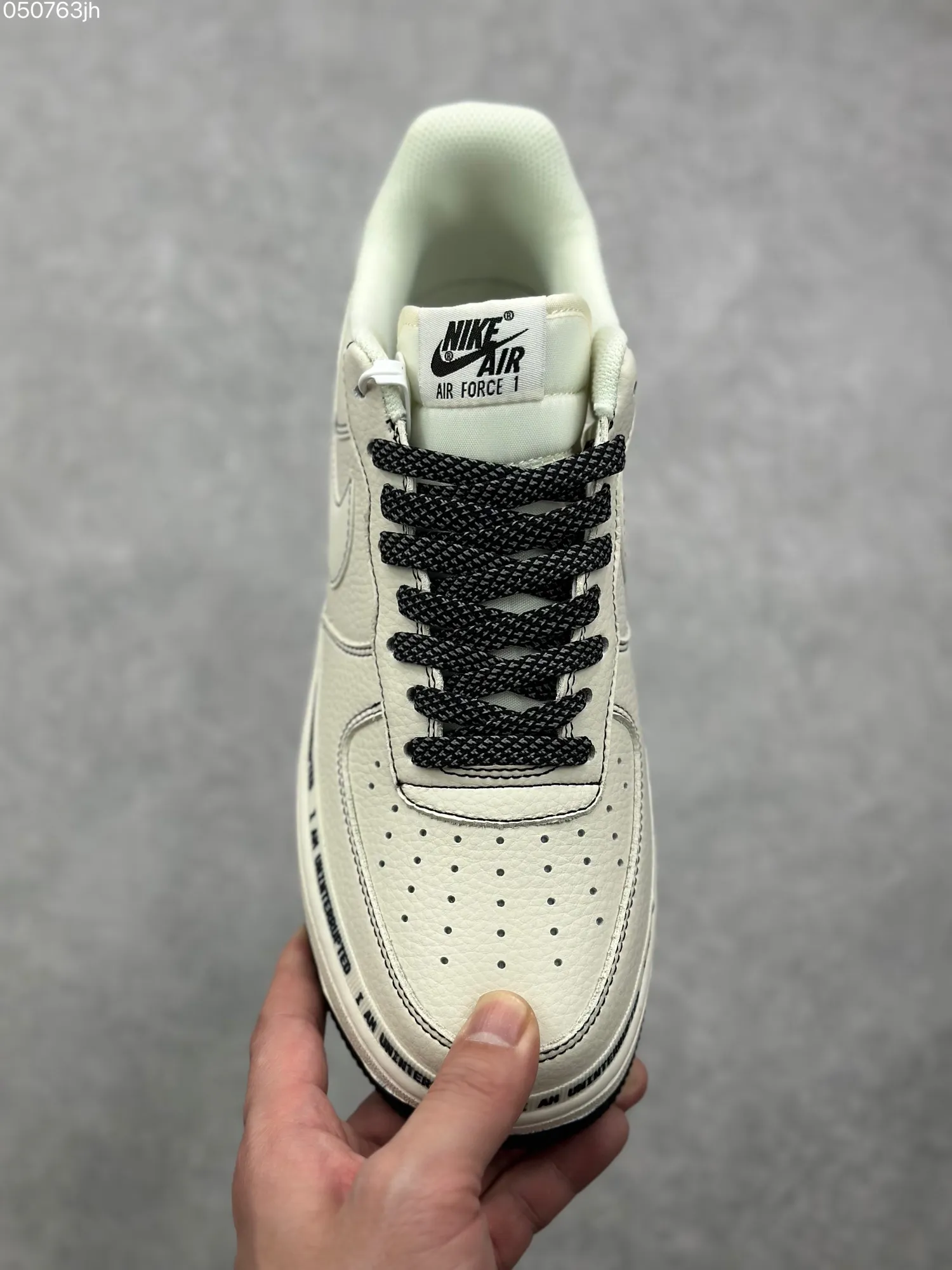 WrinkleFree Uninterrupted x Nike Air Force 1 Low ‘More Than’ – Cream Black Signature Doodle Rep Shoes, Top Fake Nike Sneakers 1073
