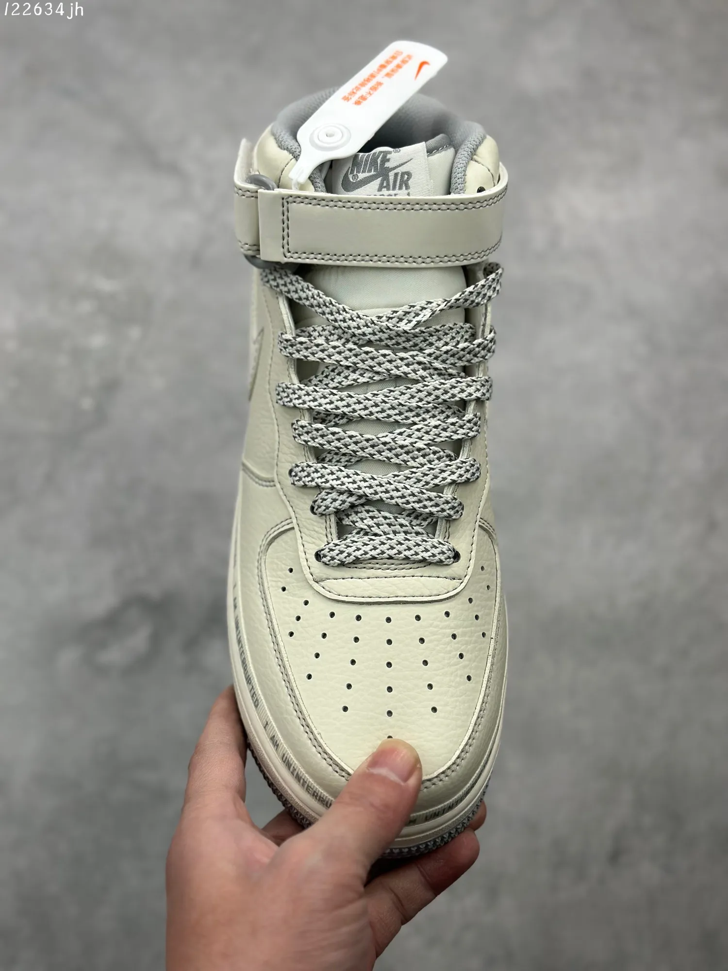 Snug Uninterrupted x Nike Air Force 1 Mid “MORE THAN” – Light Grey Silver Mid-Top  Sneakers with High Quality Rep Shoes Design 1084