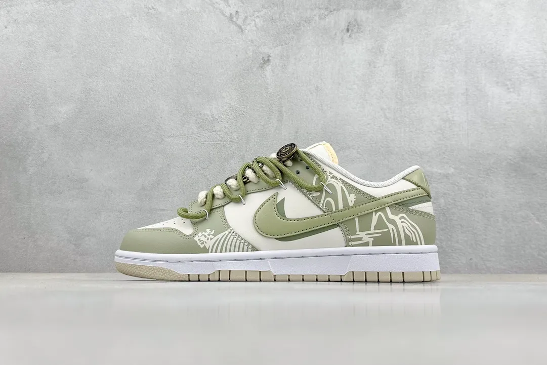 Seasonal YC NK Dunk Low Palace Dragon Well Tea – Replica Nikes & Rep Shoes 1602