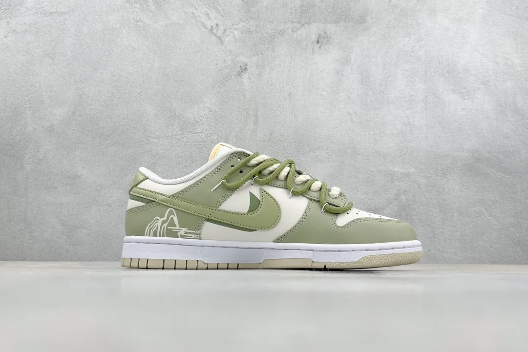 Seasonal YC NK Dunk Low Palace Dragon Well Tea – Replica Nikes & Rep Shoes 1602