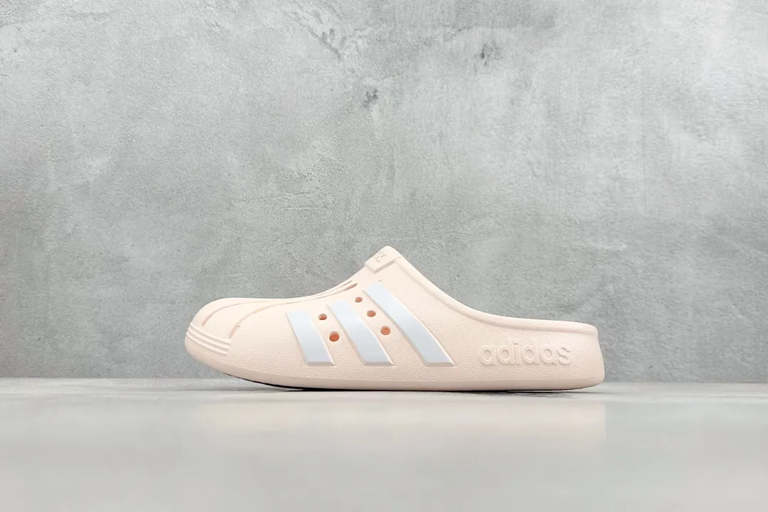WaterResistant adidas Adilette Clogs FY6045 Pink White – Replica Adidas Sneakers 461