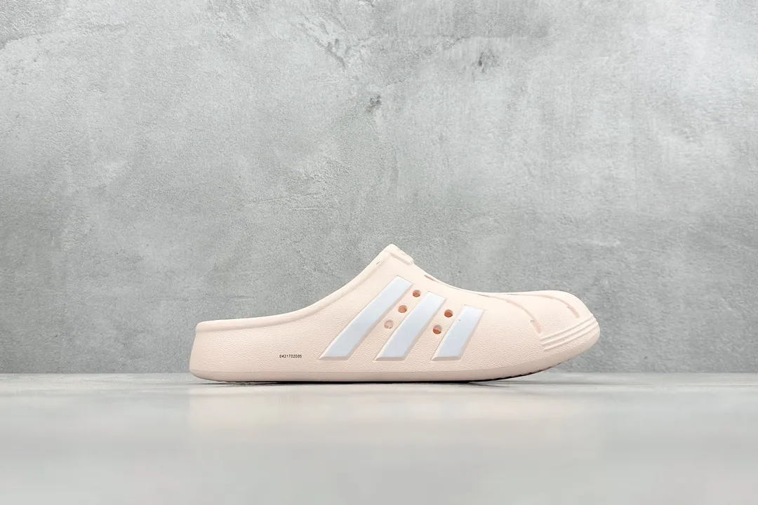 WaterResistant adidas Adilette Clogs FY6045 Pink White – Replica Adidas Sneakers 461