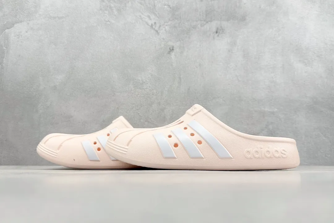 WaterResistant adidas Adilette Clogs FY6045 Pink White – Replica Adidas Sneakers 461