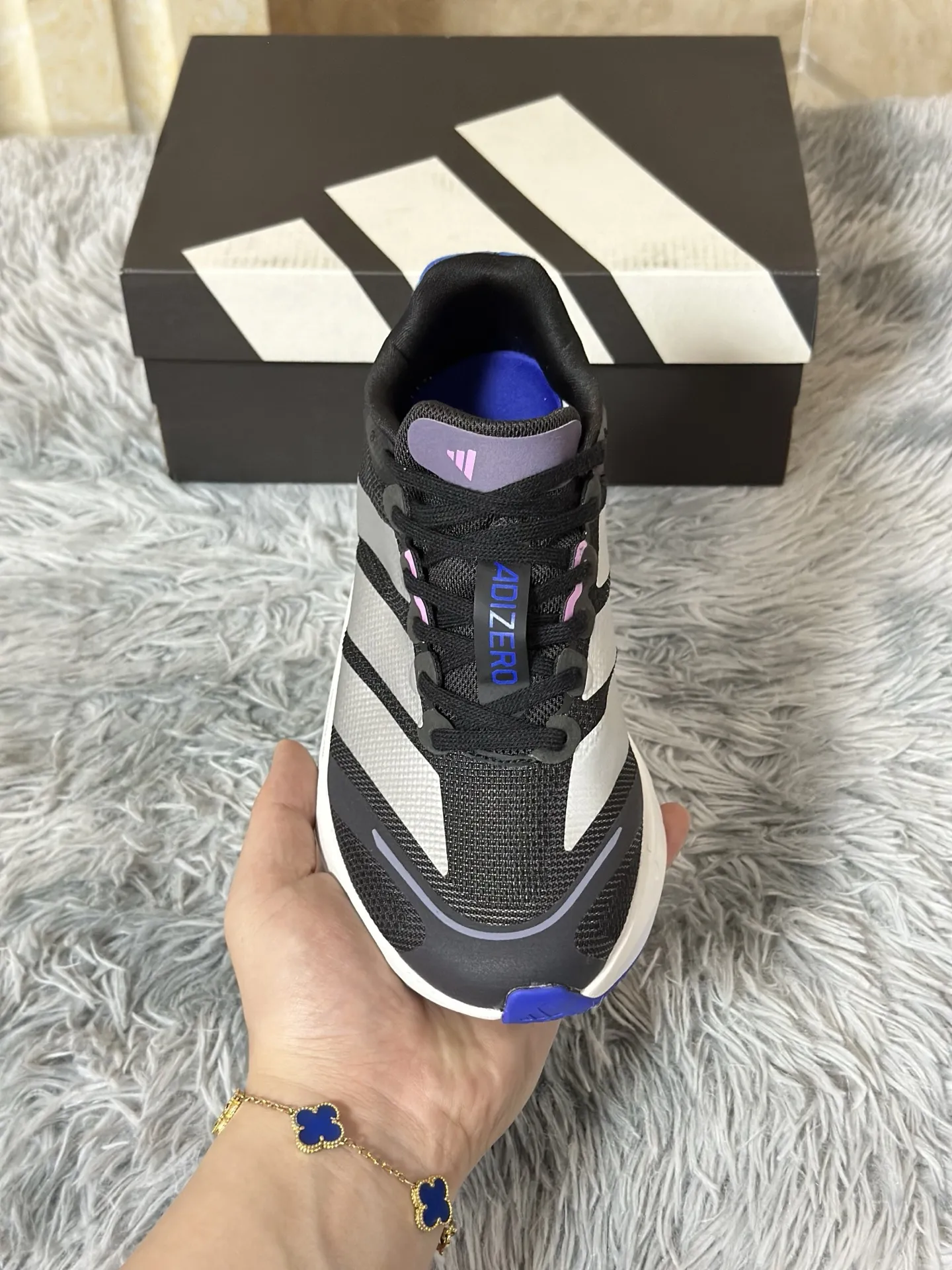 adidas Adizero Boston 13 Black Purple Replica Running Shoes DailyWear 489