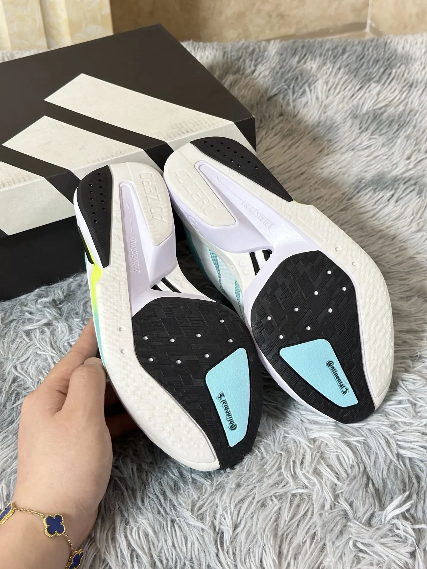 Unisex adidas Adizero Boston 13 Blue Running Shoes – Replica Adidas Edition 493