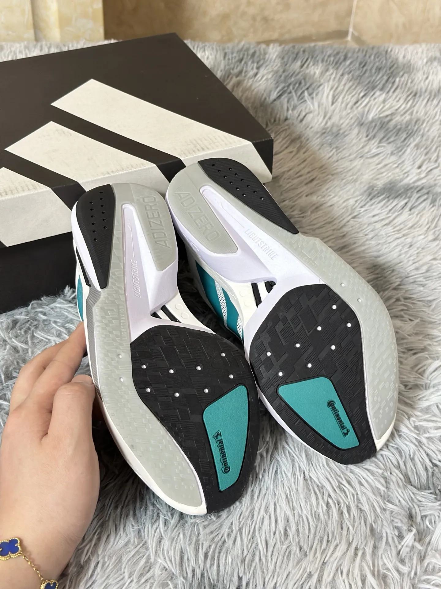 adidas Adizero Boston 13 White Teal Running Shoes – Replica Adidas Edition UrbanChic 488