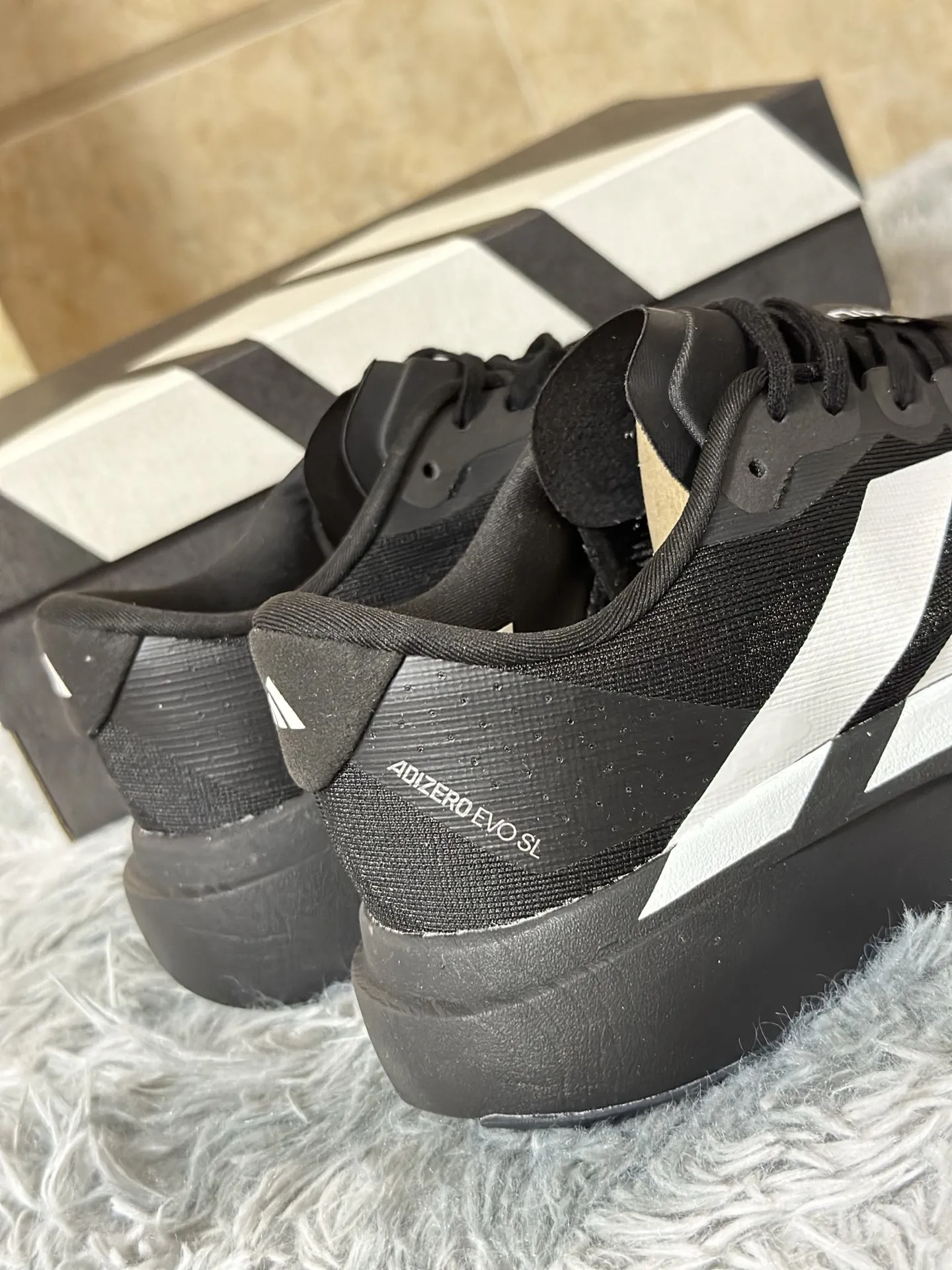 adidas Adizero Evo SL Black White Running Shoes – Rep Shoes & Adidas Replica Shoes SunProtective 477