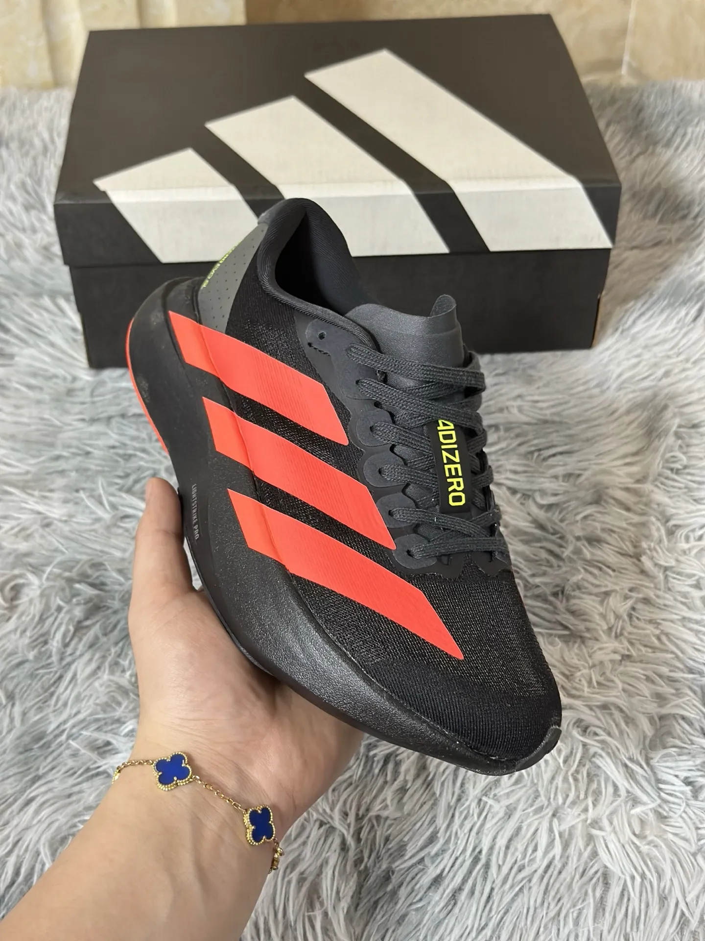 Flexible adidas Adizero Evo SL Core Black Red Replica Sneakers –  Rep Shoes 475