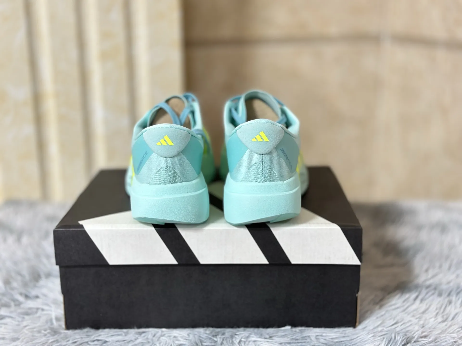 Cozy adidas Adizero Evo SL Mint Green Replica Shoes –  Adidas Replica 484