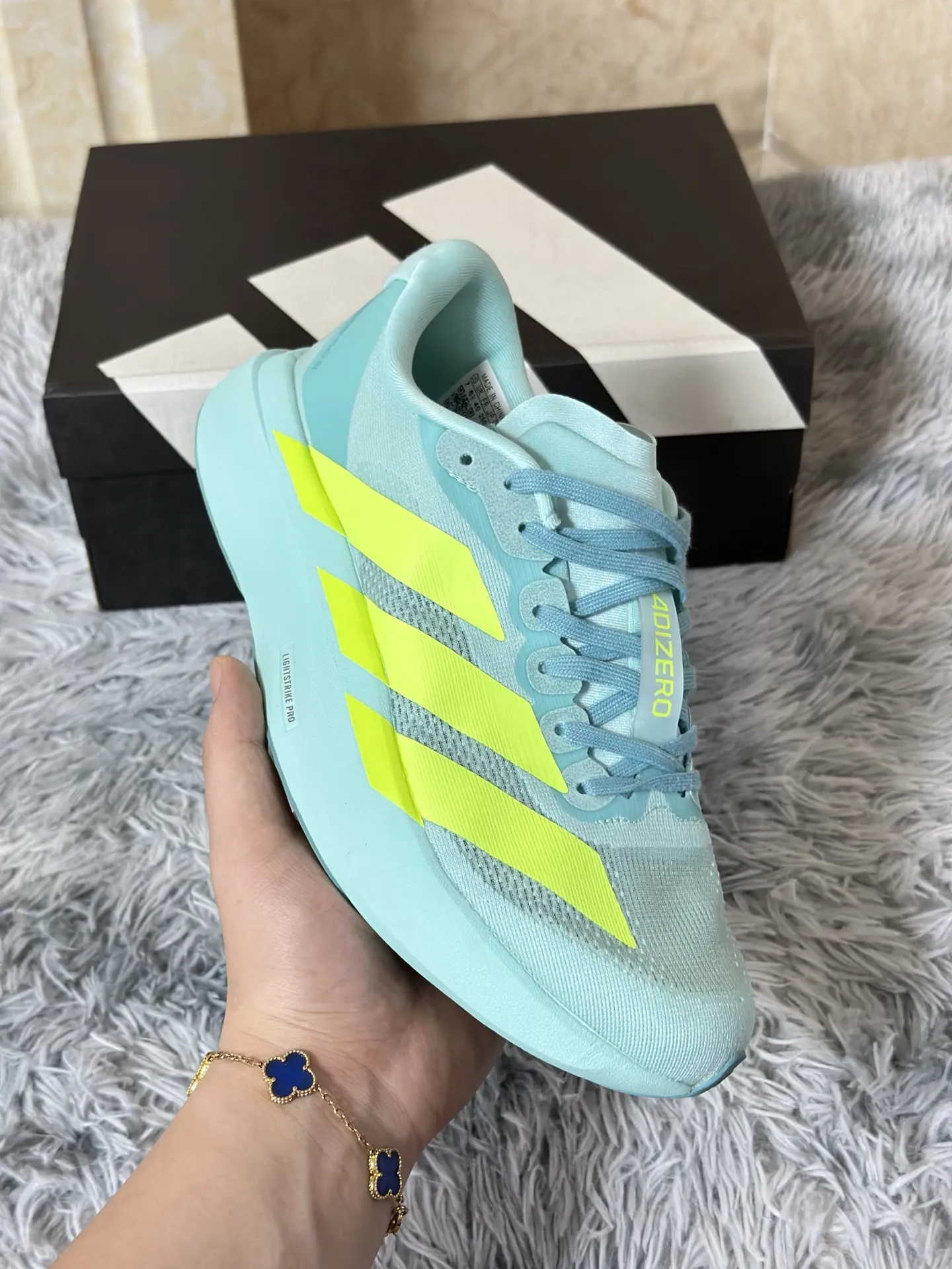 Cozy adidas Adizero Evo SL Mint Green Replica Shoes –  Adidas Replica 484