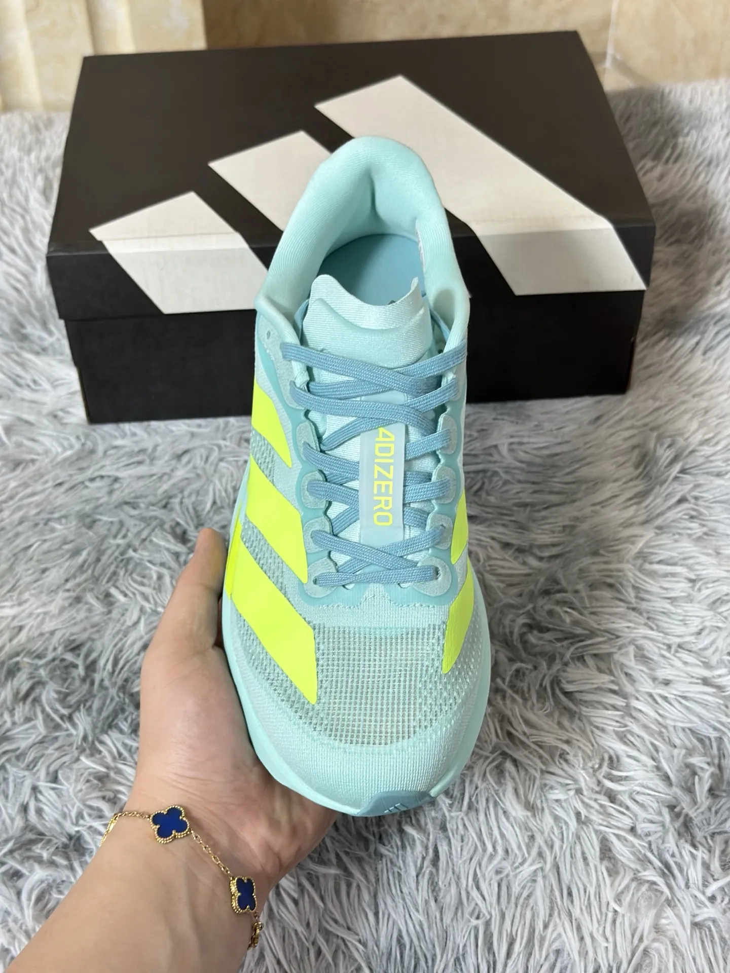 Cozy adidas Adizero Evo SL Mint Green Replica Shoes –  Adidas Replica 484