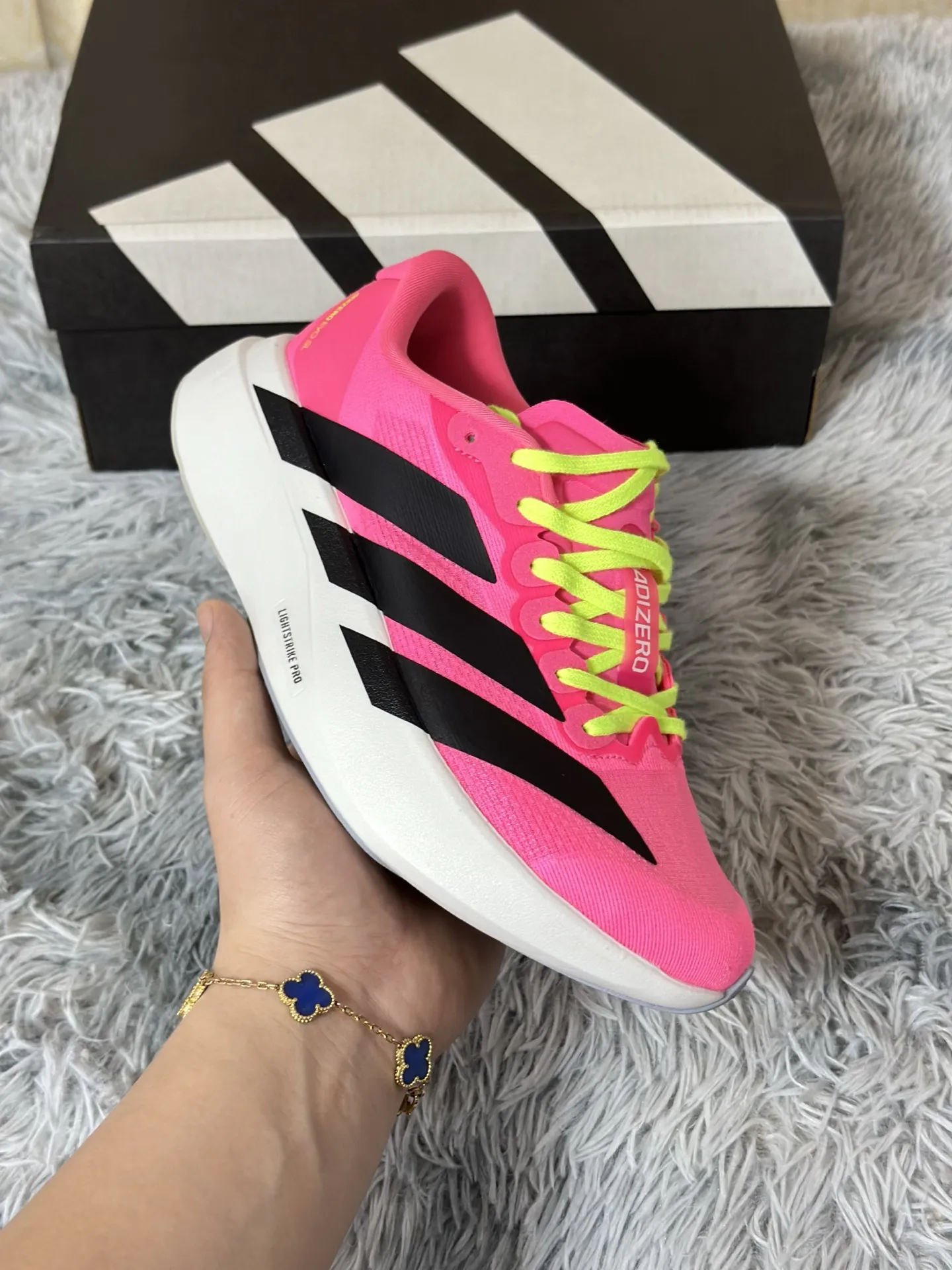 adidas Adizero Evo SL Pink Black Replica Sneakers – Rep Shoes for Running SoftTouch 479