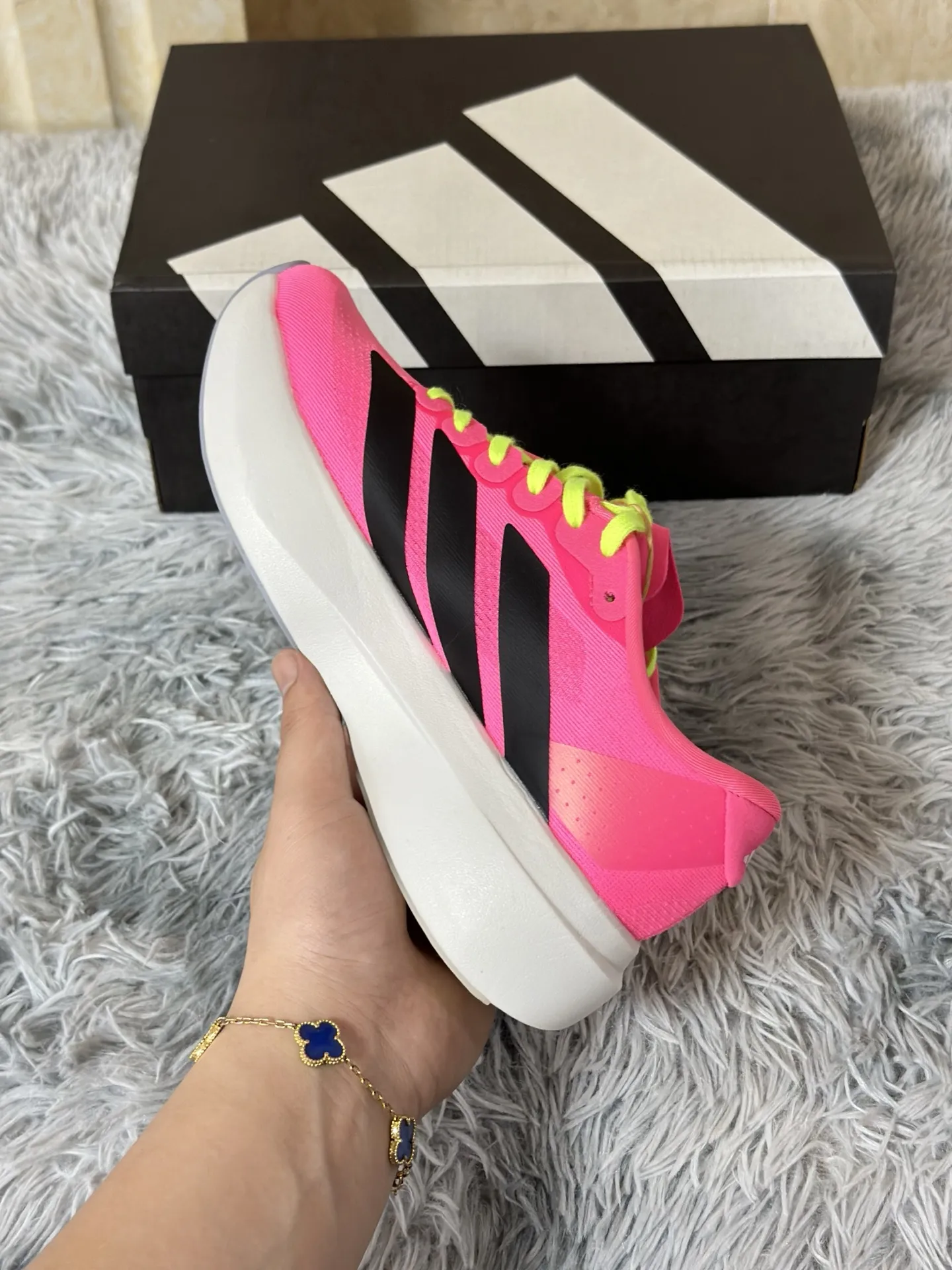adidas Adizero Evo SL Pink Black Replica Sneakers – Rep Shoes for Running SoftTouch 479