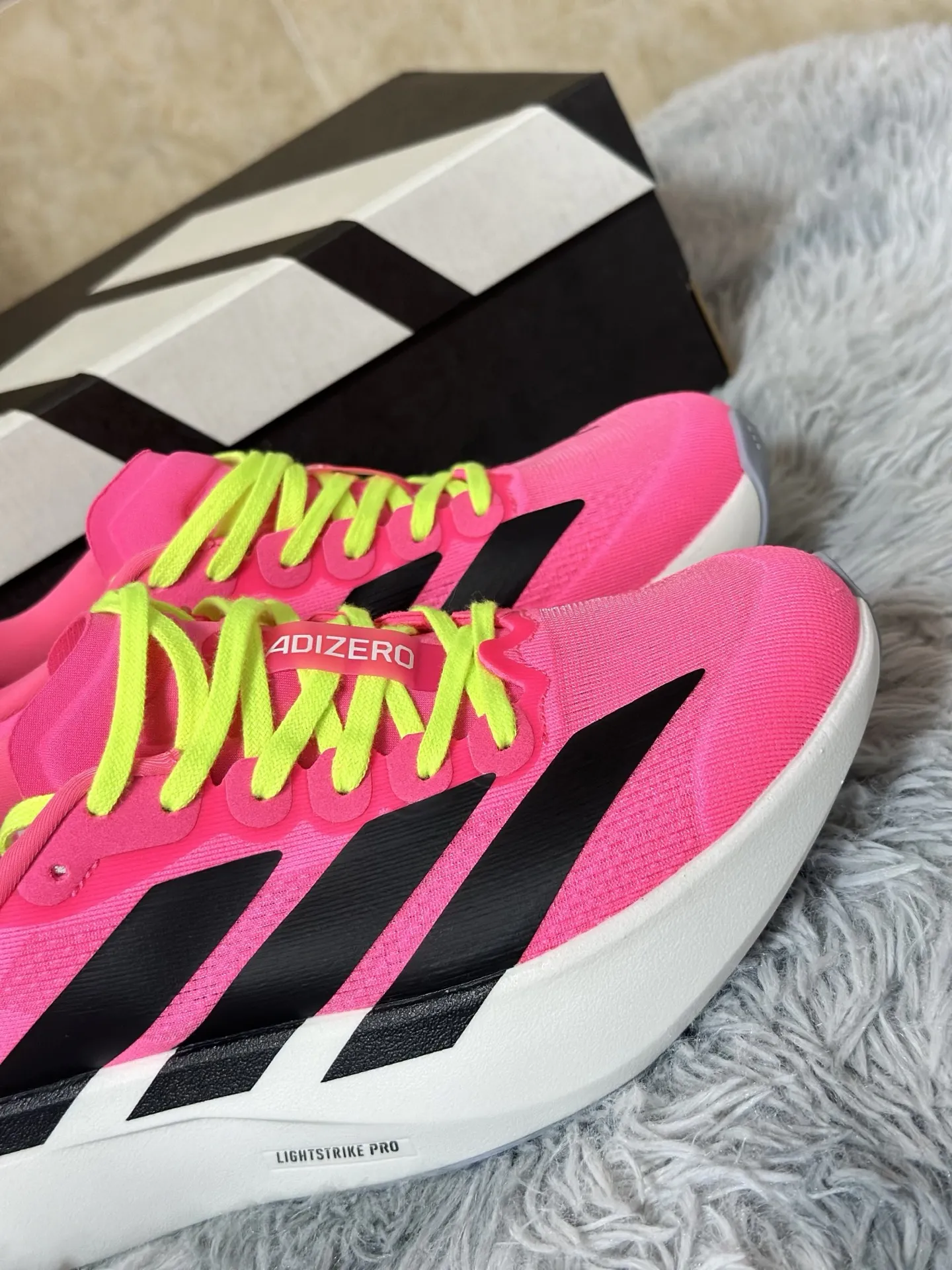 adidas Adizero Evo SL Pink Black Replica Sneakers – Rep Shoes for Running SoftTouch 479