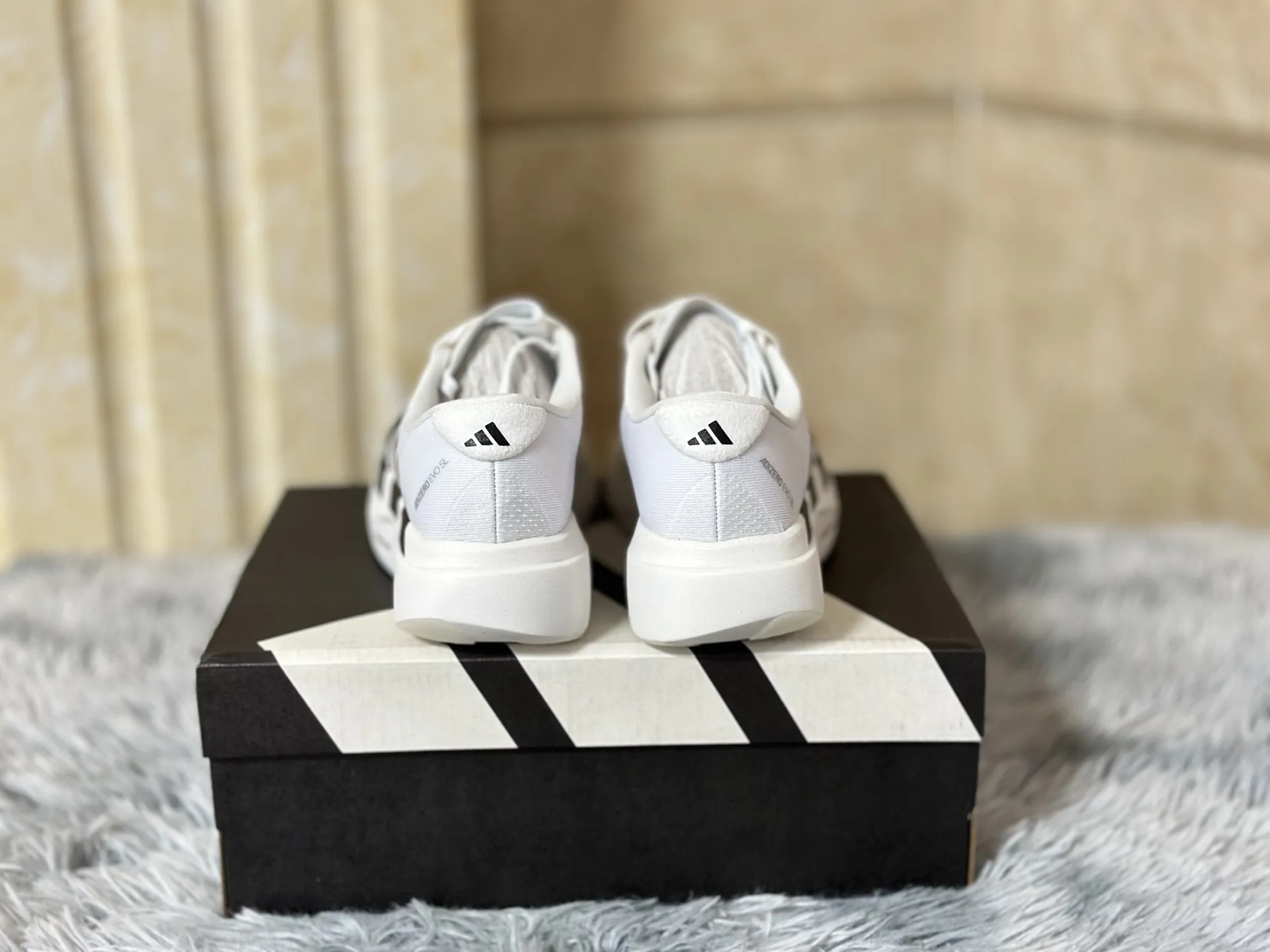 adidas Adizero Evo SL White Black Replica Sneakers – Rep Shoes for Running Packable 476