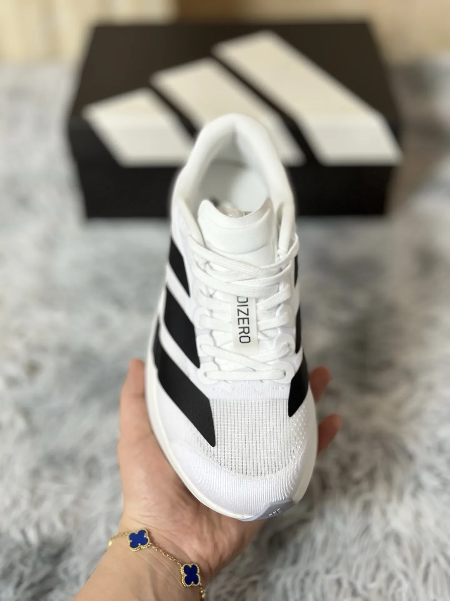 adidas Adizero Evo SL White Black Replica Sneakers – Rep Shoes for Running Packable 476