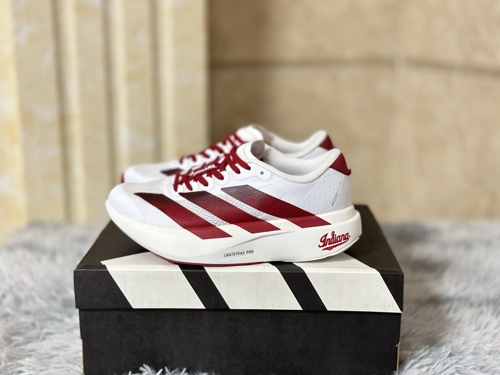 adidas Adizero Evo SL White Red Replica Shoes ZipUp 485