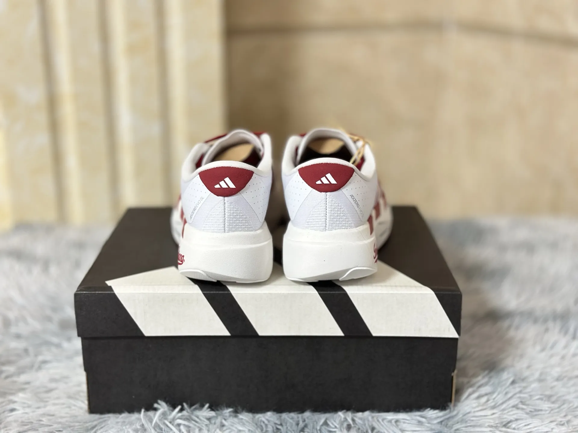 adidas Adizero Evo SL White Red Replica Shoes ZipUp 485