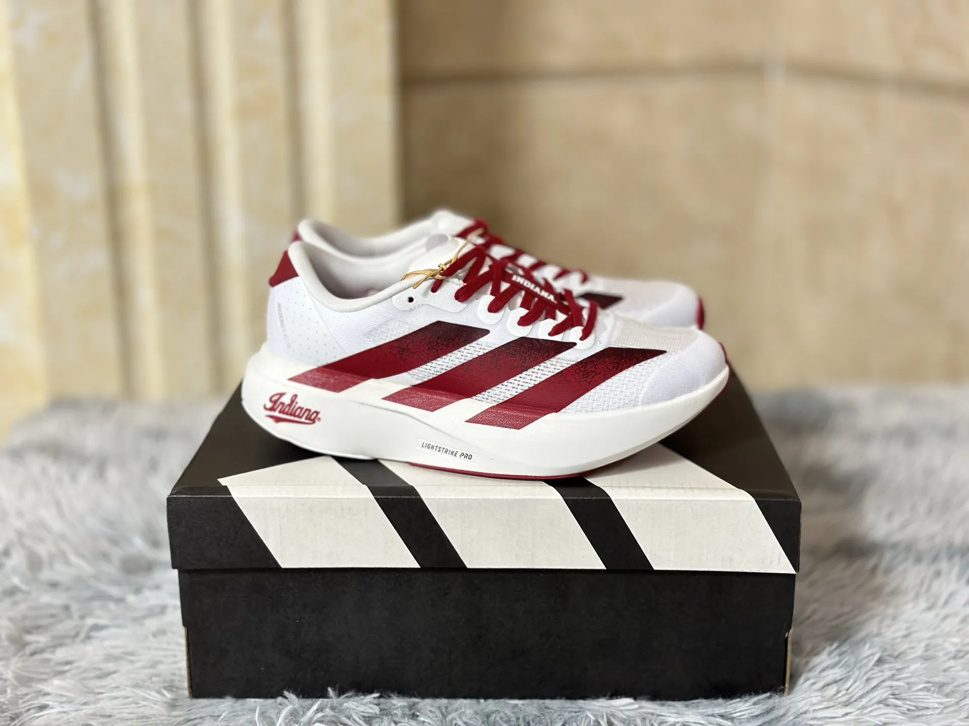 adidas Adizero Evo SL White Red Replica Shoes ZipUp 485