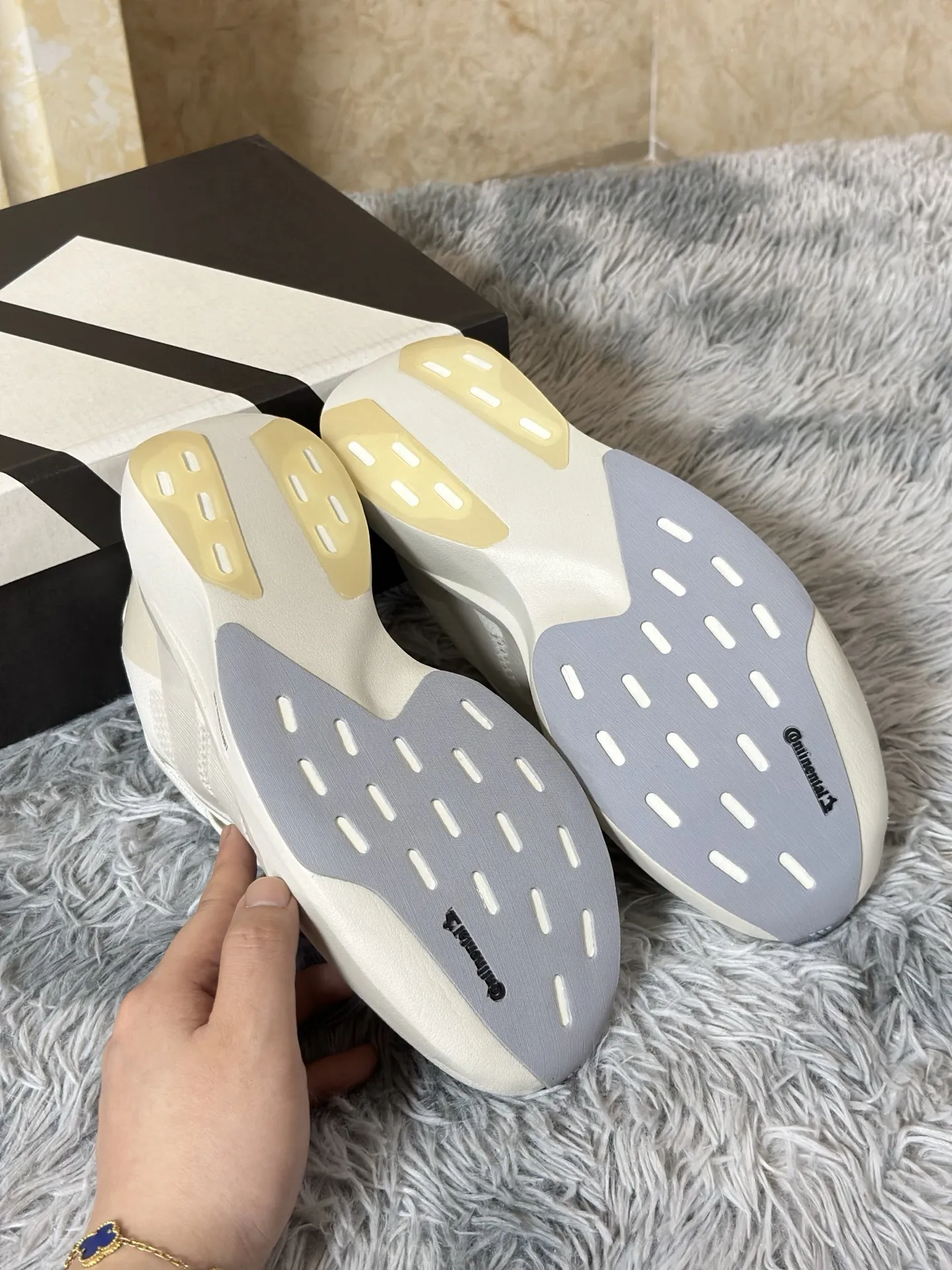 Efficient adidas Adizero Evo SL White Running Shoes –  Replica Adidas Sneakers 474