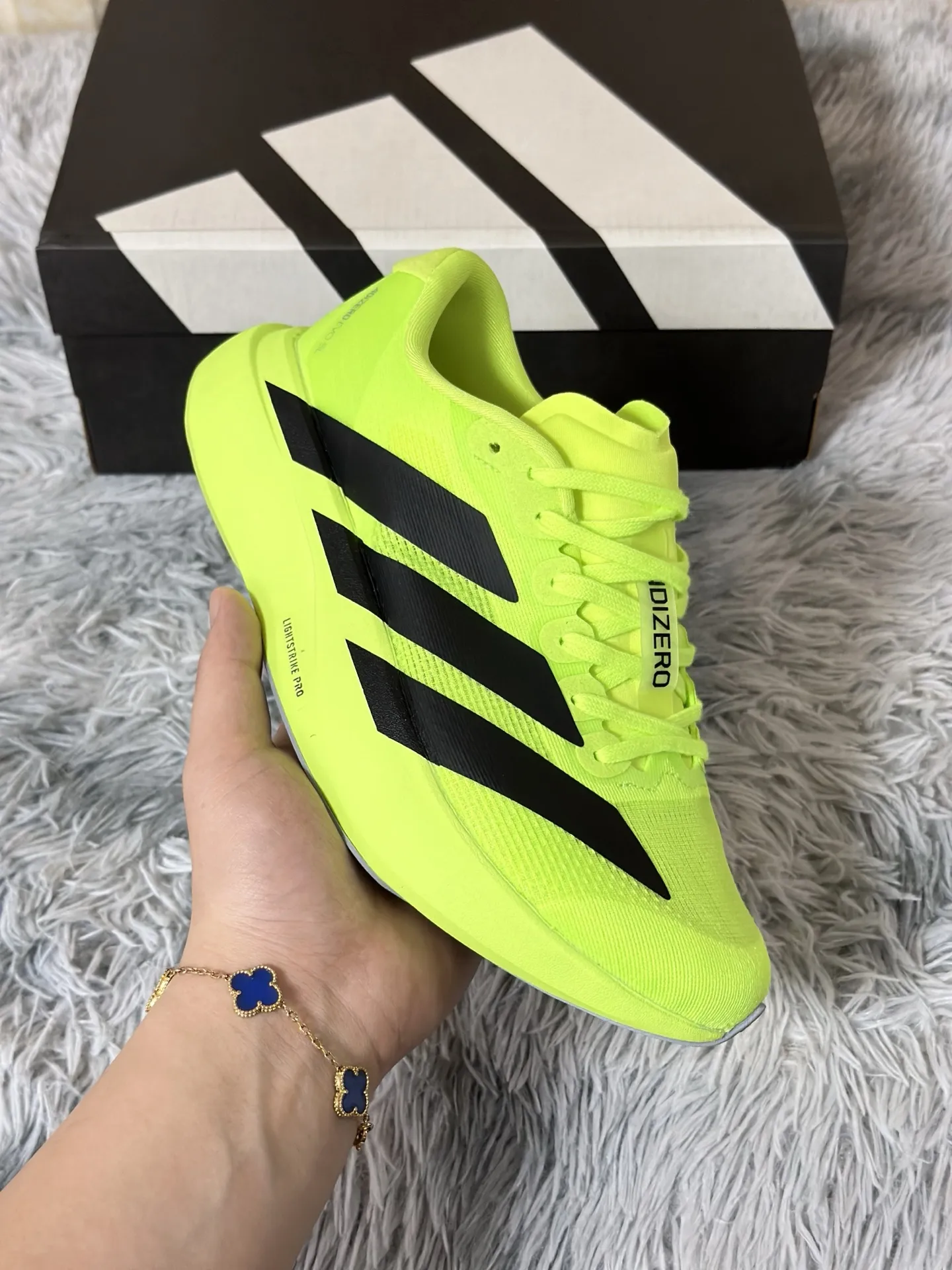Durable adidas Adizero Evo SL Yellow Black Running Shoes – Replica Adidas Edition 483